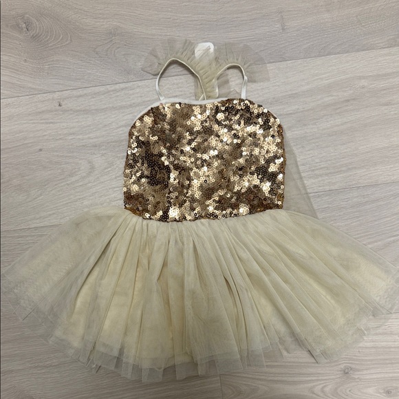 gold sequin tutu dress Baby Girl Princess Tutu Dress Sequins, Tulle, Bow Design for Infan HER SHOP